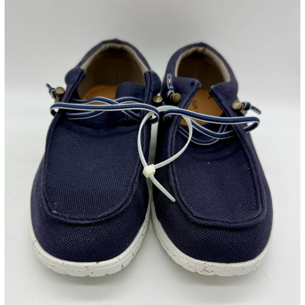 Sun + Stone Kid's' Boy's Blue Brian Square Toe‎ Sneaker Shoes Size 5 NWOB